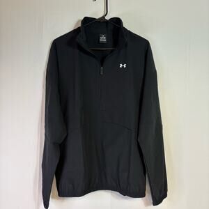 NWT Under Armour Black Pullover Windbreaker Size Small or Medium H0142 I0171